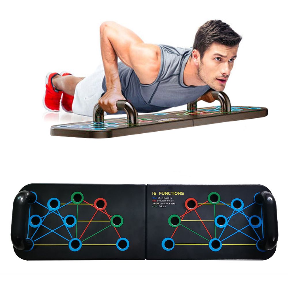 16 In 1  Rack Board Multi-Function Fitness  Stand BodyBuilding Muscle Abdominal-push Up Board