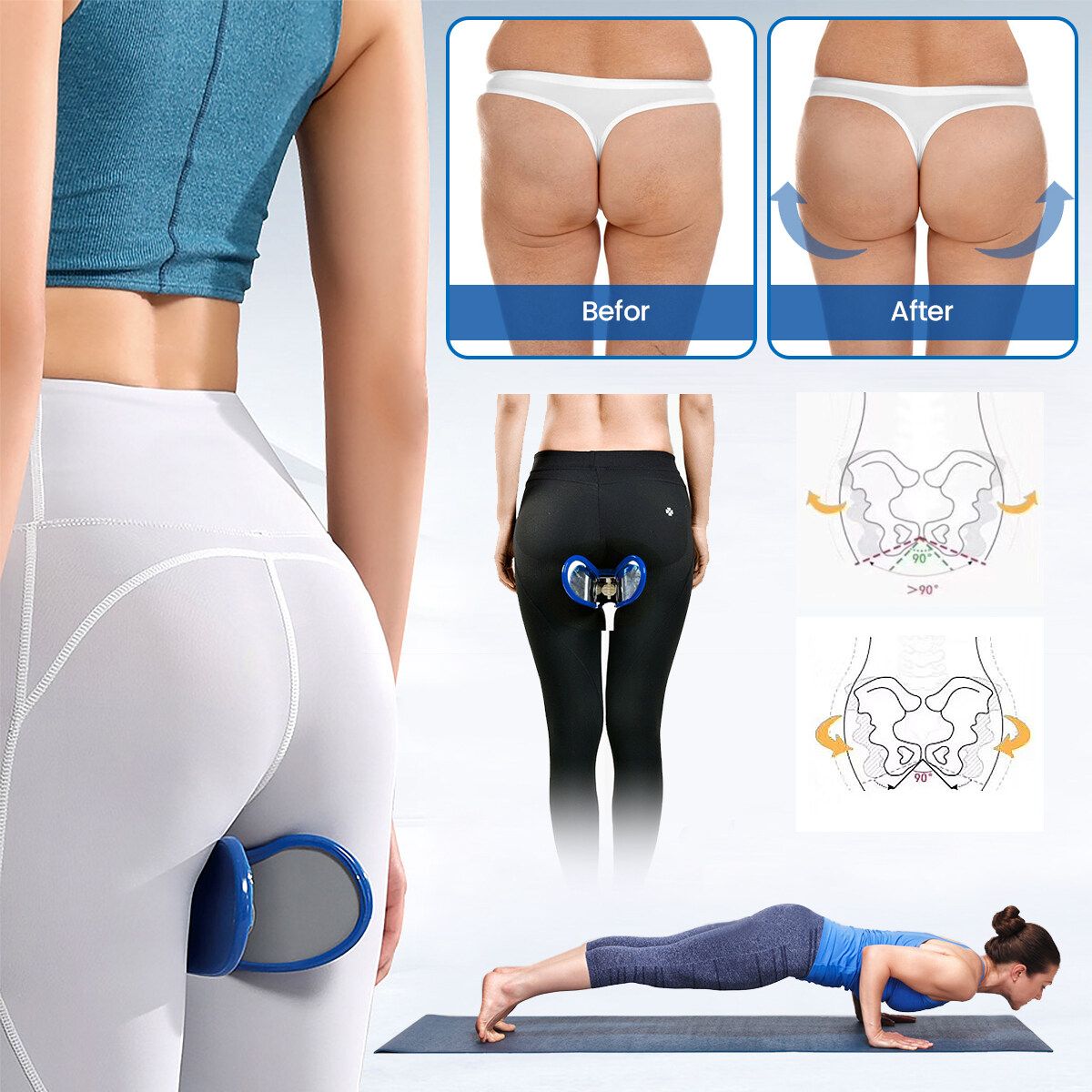 Hip Trainer Exercise Beautiful Hip Clip Postpartum Repair Clip Hips Home Exercise Beautiful Slimming Training Apparatus
