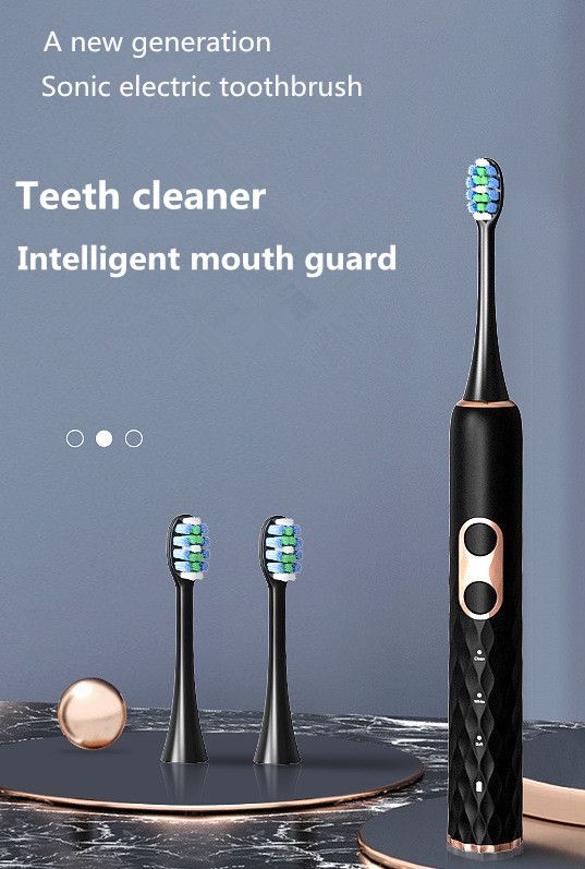 Electric Toothbrush Soft Bristle With 8 Brush Heads