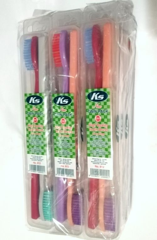 24pcs Hard Toothbrush...(KS Brush Double Packed Twin Pack