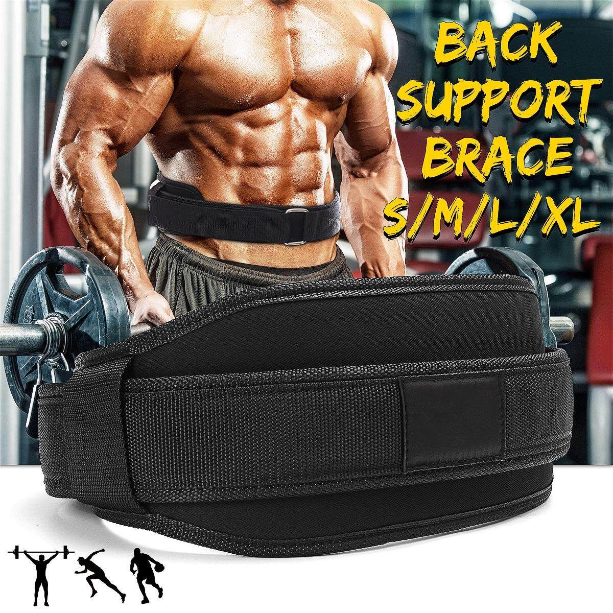 Weight Lifting Belt Body Building Gym Fitness Training Back Waist Strap--L L