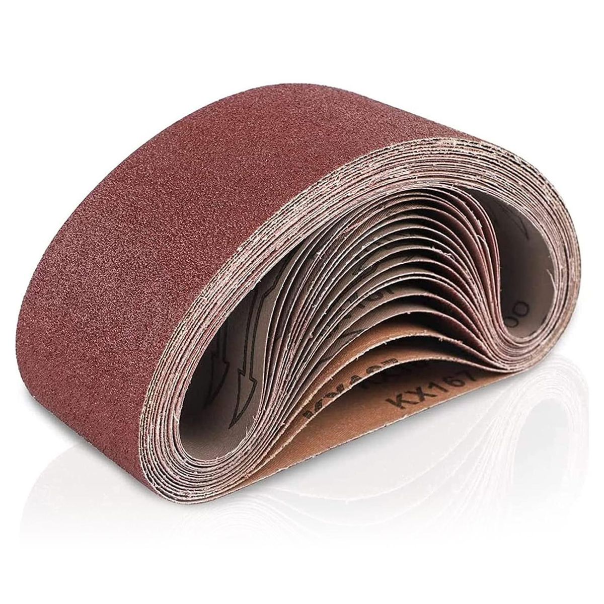 21x3 Inches Sanding Belt (533*76mm), 18 Pack Aluminum Oxide Sanding Belts (3 Each of 60 80 120 180 240 400 Grits) for Belt Sander