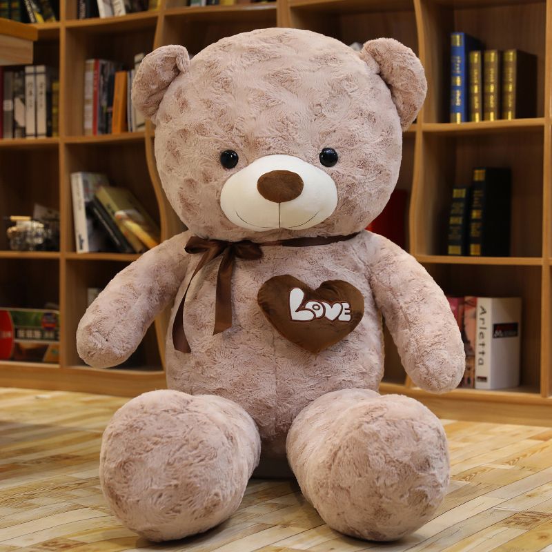 1pc Big High Quality 2 Colors Teddy Bear With Love Stuffed