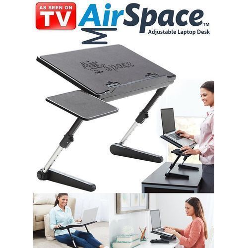 Airspace Adjustable Laptop Desk With Mouse Pad & Cooling Fan