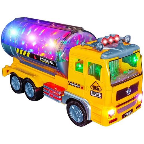 Tanker Toy Truck For Kids With Flashing Lights
