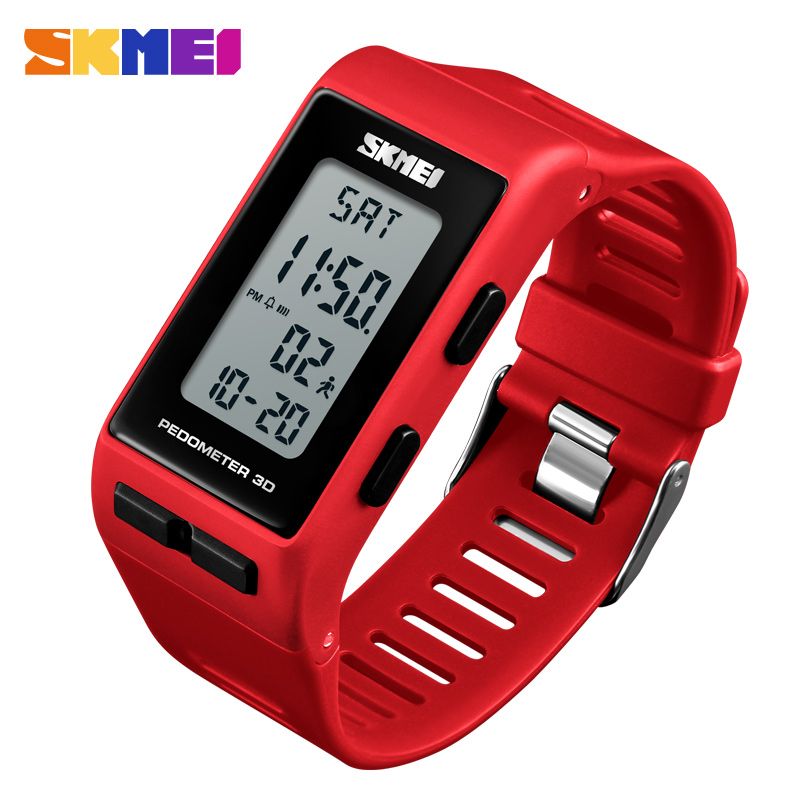 Womens Pedometer 3D Sport Wristwatch Calories Watch Bracelet