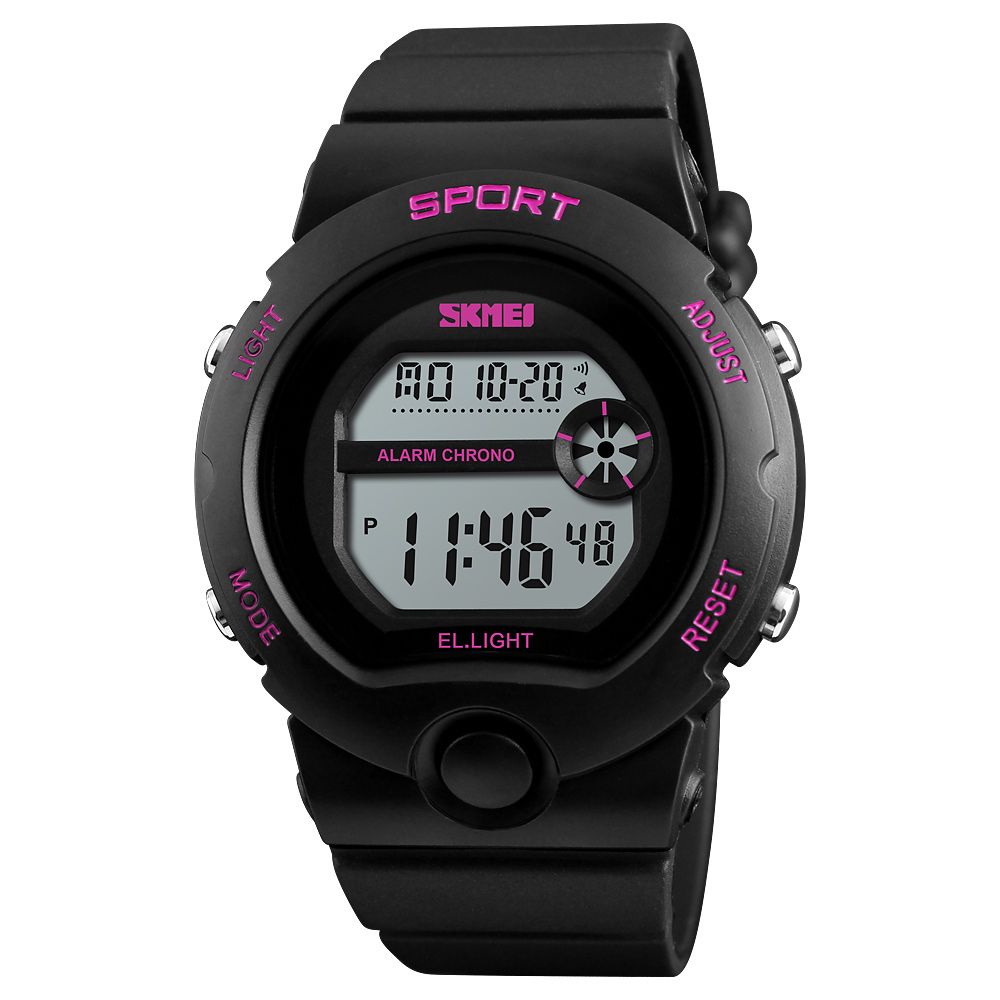 Womens Waterproof Watches Alarm Sport Chrono Digital Wristwatches