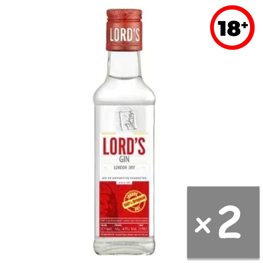 Dry Gin Solo 17.5cl x 2
