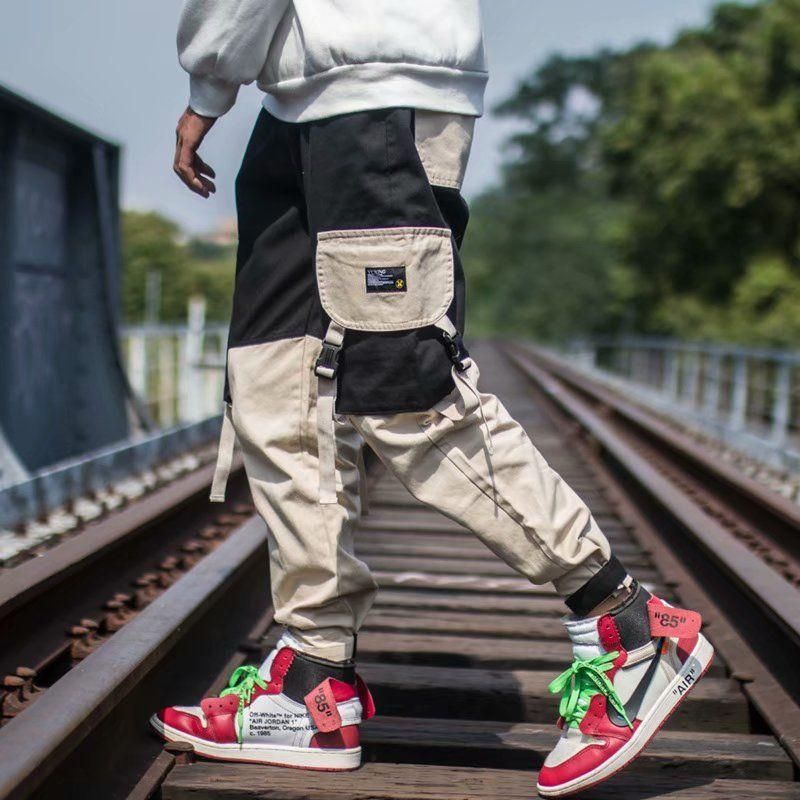 Hip Hop style tracksuit pants for men casual sportswear with hip hop cord with personality great offer