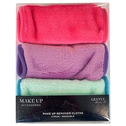 Make Up Remover Cloths 3-Pack, Mixed Colours