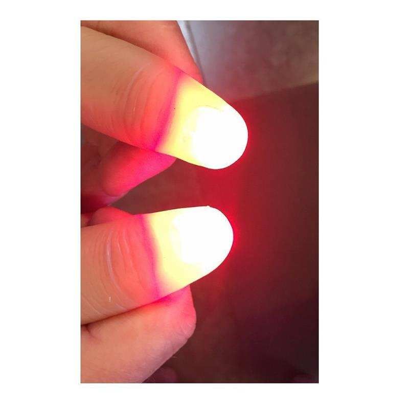 2pcs Portable LED Finger Thumbs Light Magic Props Party Bar Show Lamp