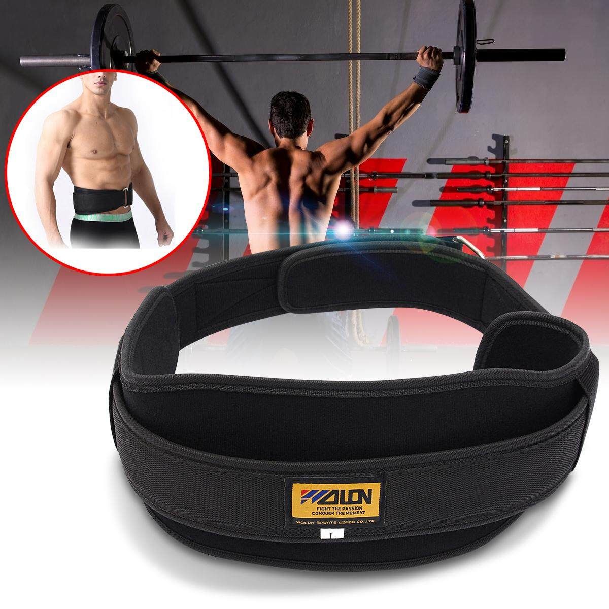 6PCS Neoprene Weight Lifting Belt Gym Fitness Wide Back Training Size L