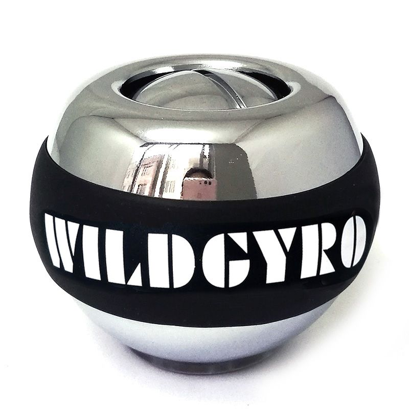 Self-starting Gyroscope Ball Wrist Power Ball Metal Forear Arm Muscle Exerciser-Silver