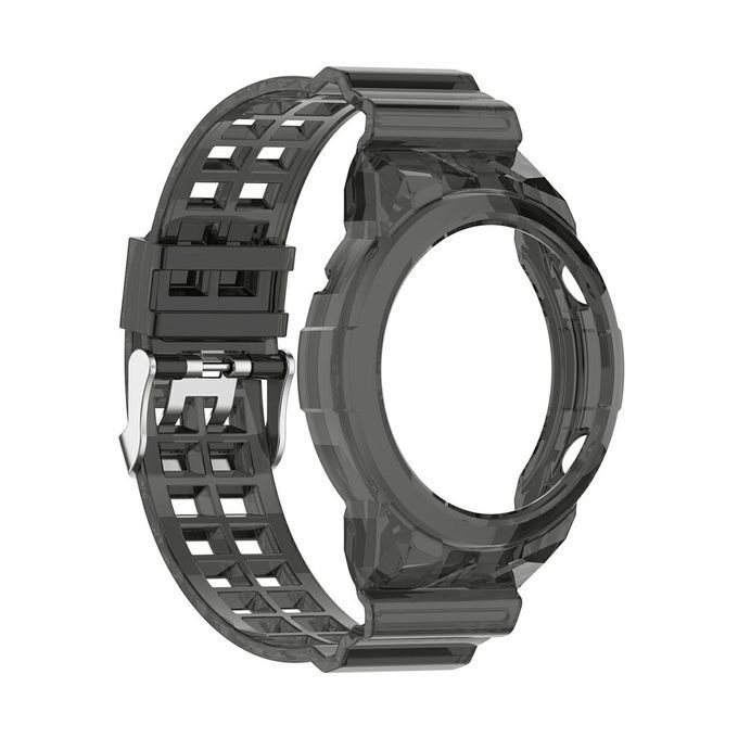 Unique Strap Dazzling And Elegant Transparent Sili One Strap For Wat H GT2-Transparent Black-46mm