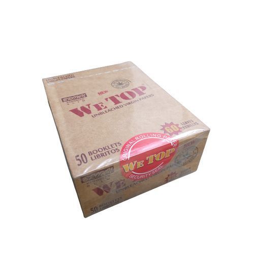 Box Of We Top King Size Raw Rolling Papers - 50 Booklets