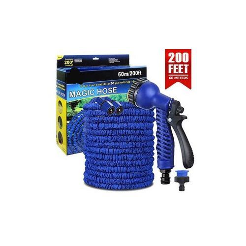 Garden Watering Hose Pipe With Gun (200ft)