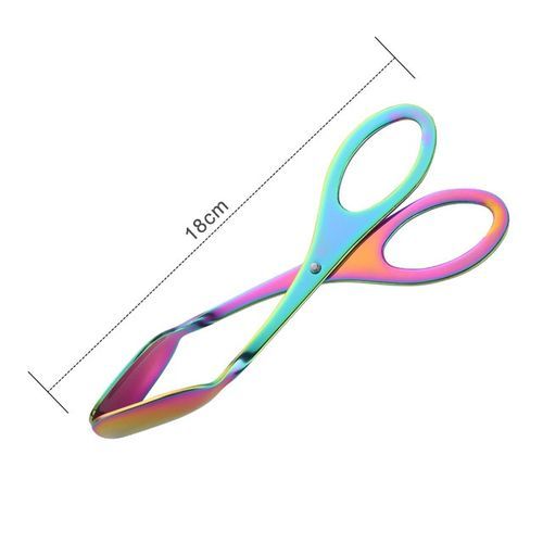 2Pcs Food Tongs Stainless Steel Bread Clips
