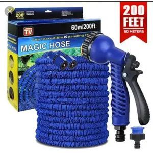 Expandable Magic Flexible Water Hose With Nozzle - Blue