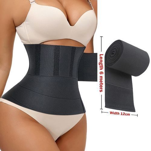 Latex Tummy Wrap Waist Trainer With Loop And Velcron