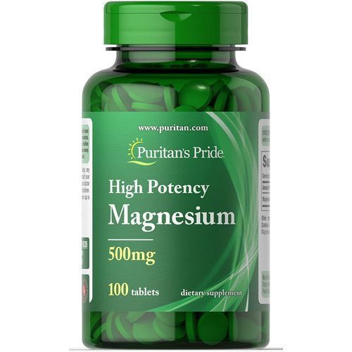 High Potency Magnesium, 500mg-  100 Tablets