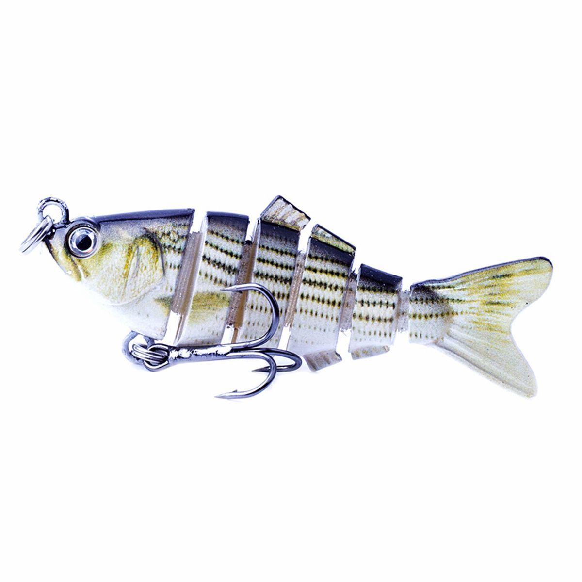 7cm 8.5g Reusable Artificial Bait 6 Sections Vivid-E