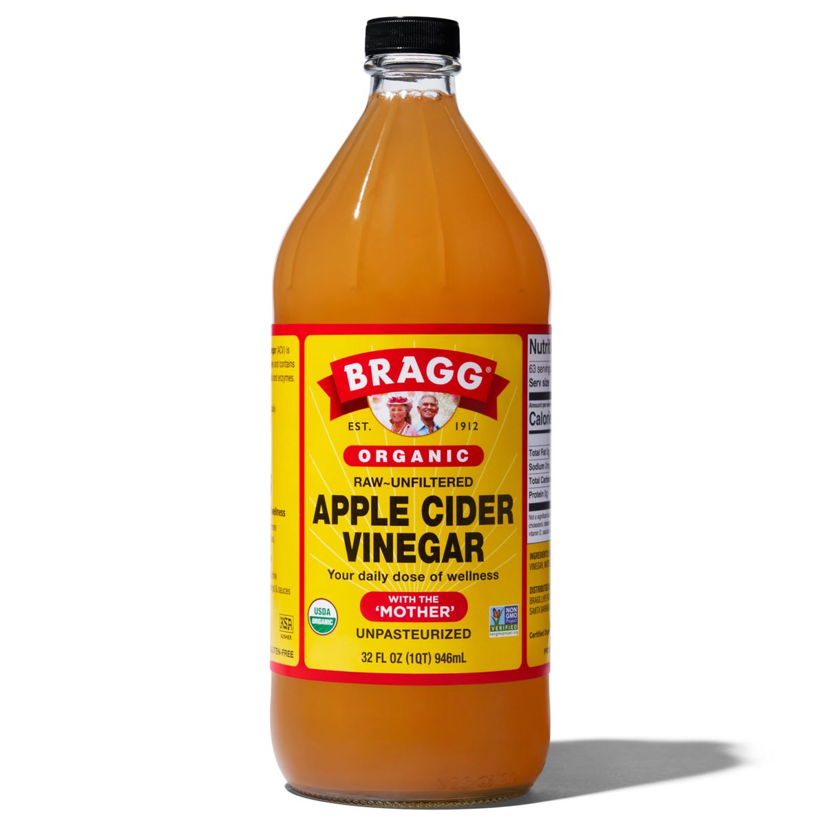 APPLE CIDER VINEGAR 946ml 32 Fl Oz ORGANIC RAW/UNFILTERED