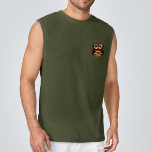 TBW Owl Muscle Tank - Green