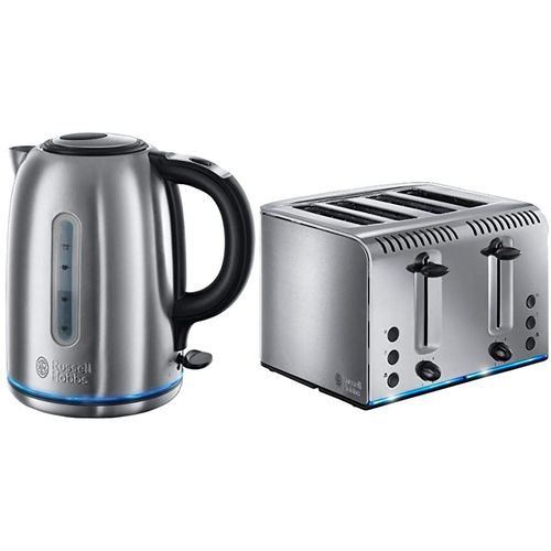 Buckingham 1.7L Quiet Boil Kettle & 4 Slice Toaster Set