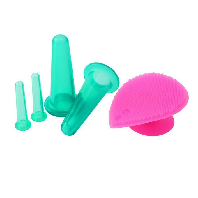 5Pcs Silicone Face Eye Cupping Jar Set Facial Lifting