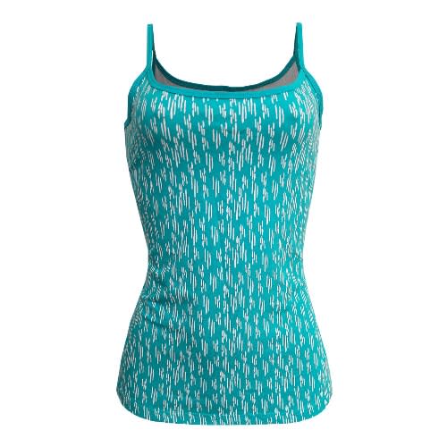 Basic Camisole Print - Turquoise Blue