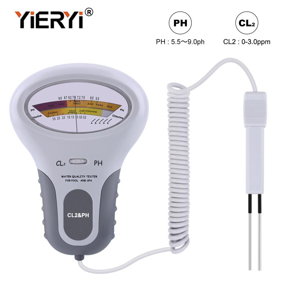 CL2&PH Tester Residual Chlorine Water Quality Analyzer For Drinking Water Swimming Pool Aquarium