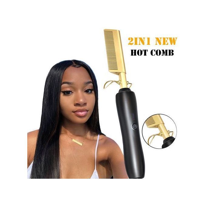 2in1 Hair Straightener, Curler, Waver, Brush, Heating Comb