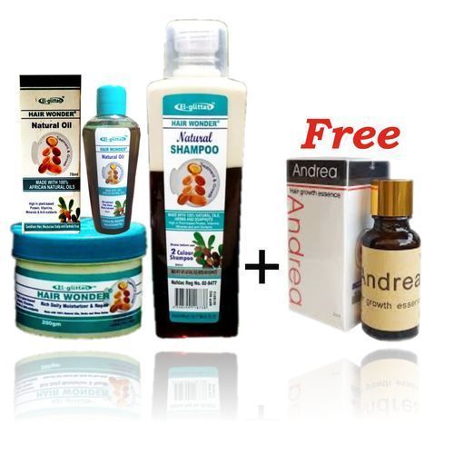 Hair Wonder Full Kit + Free Andrea Hair Growth Essence