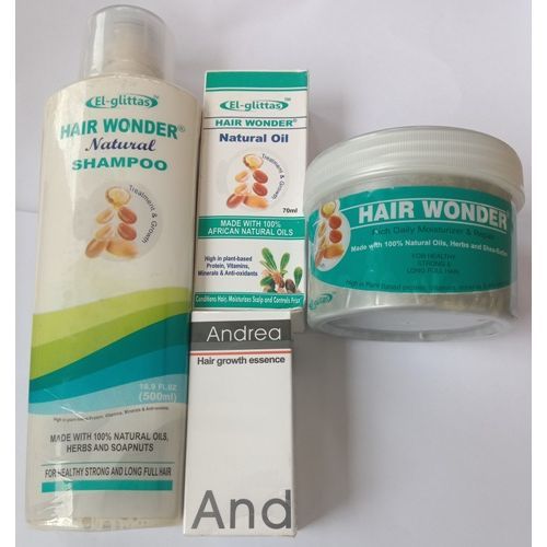 Hair Wonder Full Kit: Oil, Shampoo, Cream And Andrea Oil!