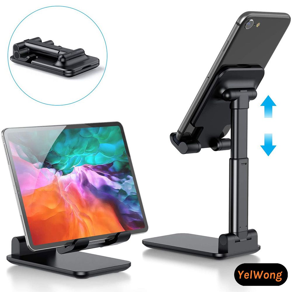 Desktop Adjustable Smart Phone / Tablet Holder Stand Foldable
