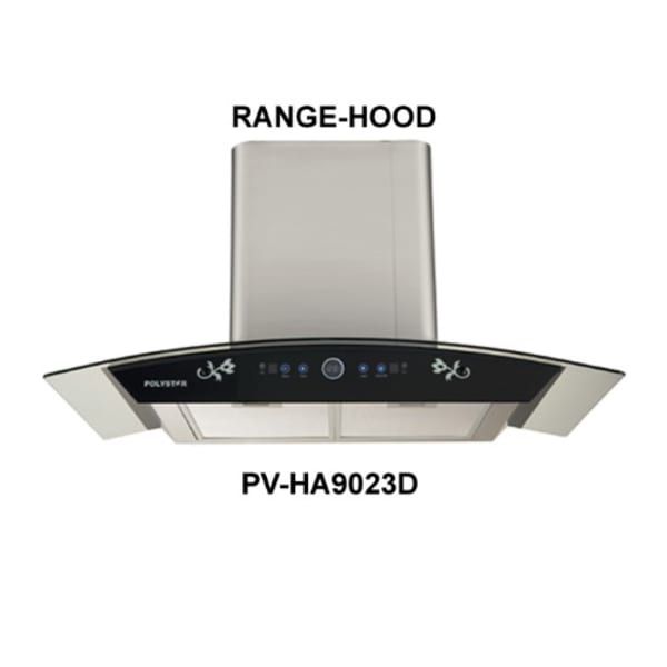 90cm Smoke/ Heat Extractor Cooker Hood Stainless Ductless