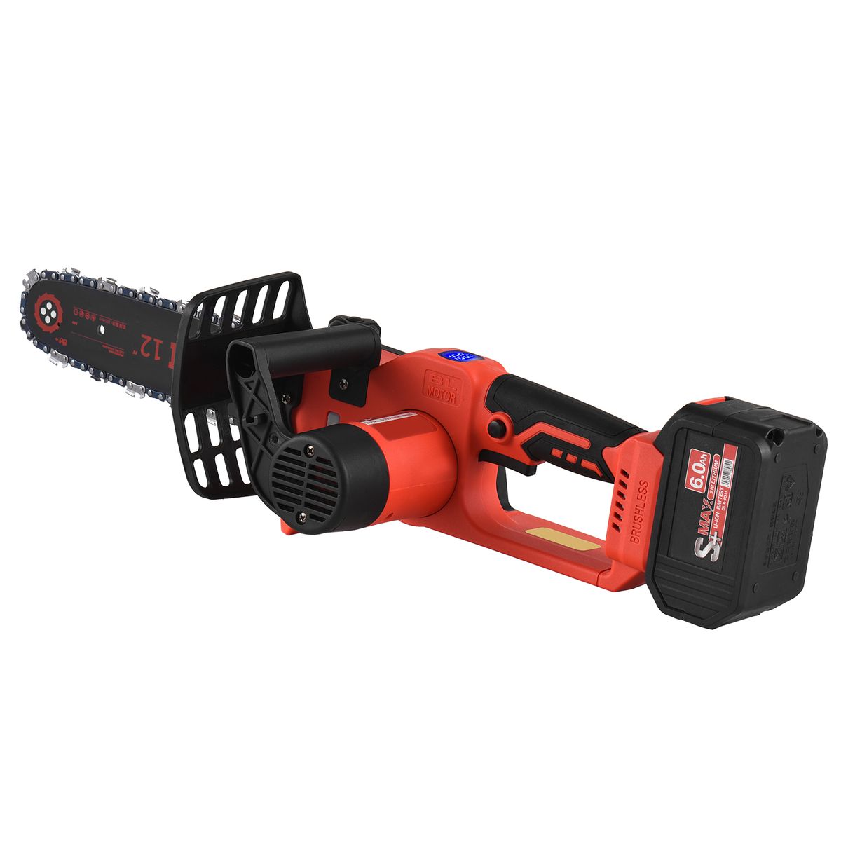 21V Brushless Mini Cordless Chainsaw 12-inch Electric Chain