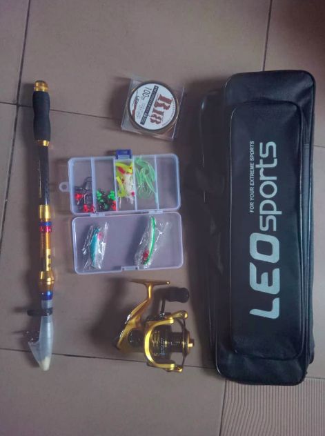 2.1m Rod Fishing Set + Reel + Line + Bag + Accessories