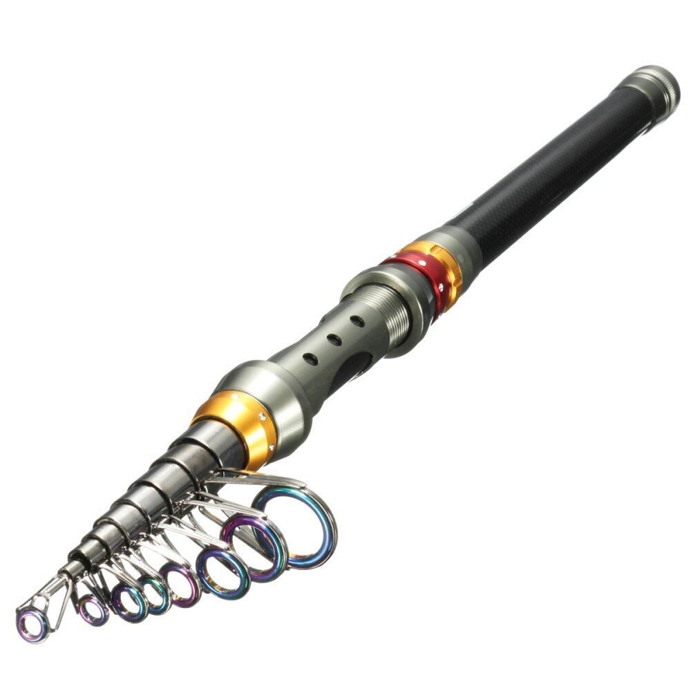3.6M Portable Carbon Fiber Ultralight Travel Telescopic Rod Sea Spinning Pole 3.0m