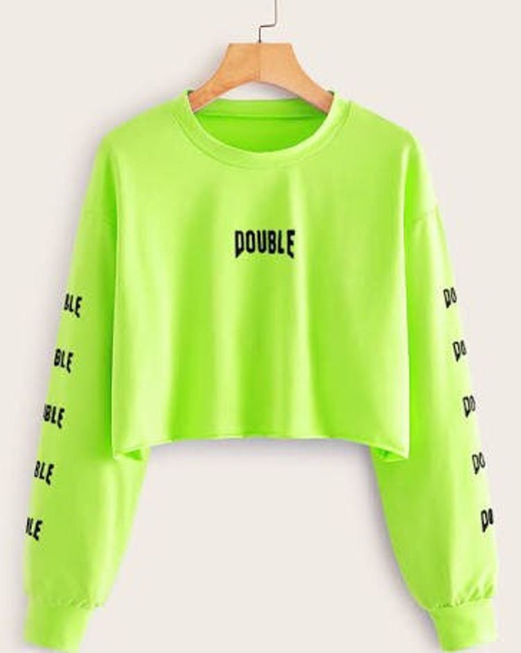The Double Round Neck Crop Top Ll