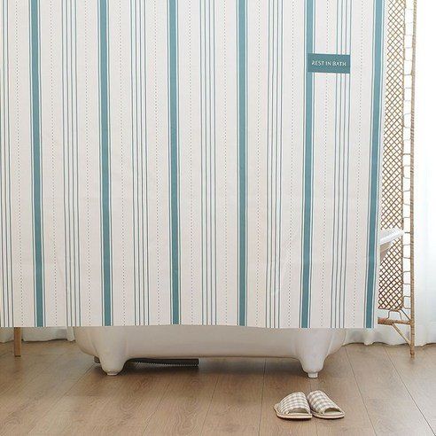 Rest-in Bath Kitchen Dining Fabric Waterproof Shower Curtain