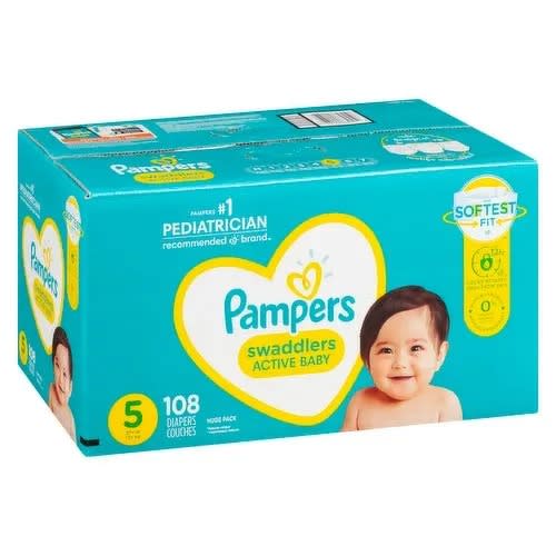 Swaddlers Diapers - Size 5 -108counts