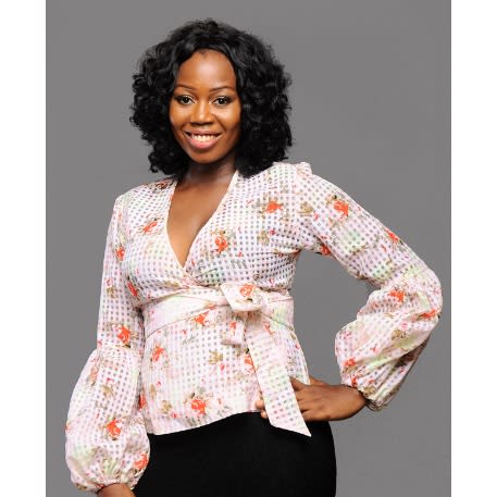 Wrap Puff Sleeve Top