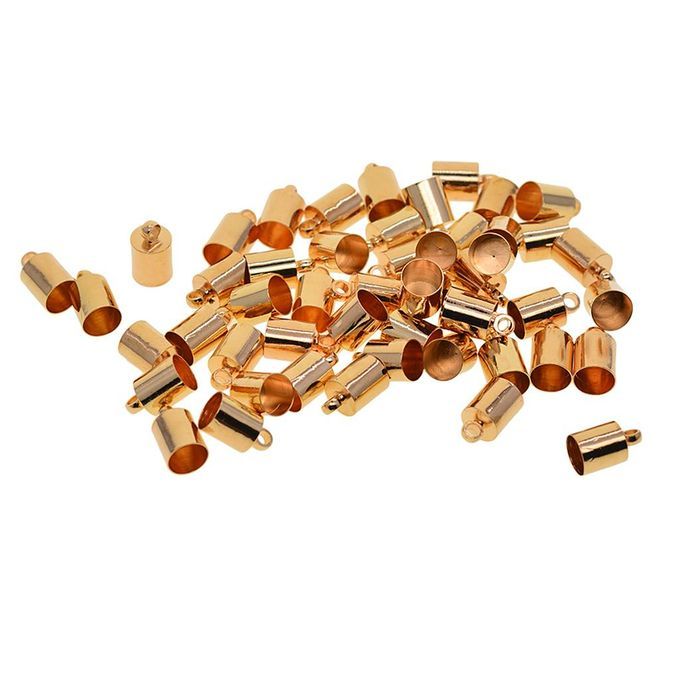 50 Pieces Pearls Tassel Brass Material For Made Bracelet Light Gold
