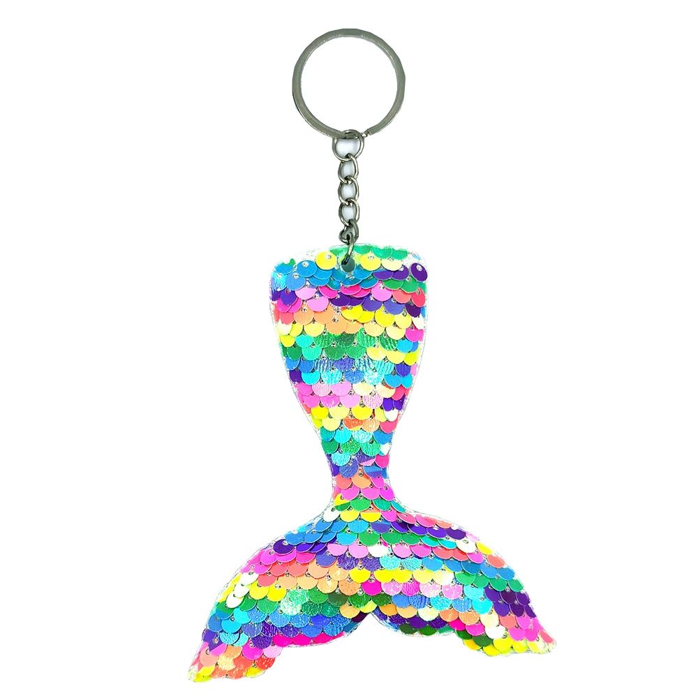 10 PCS Reflective Mermaid Keychain (Candy Color 63)