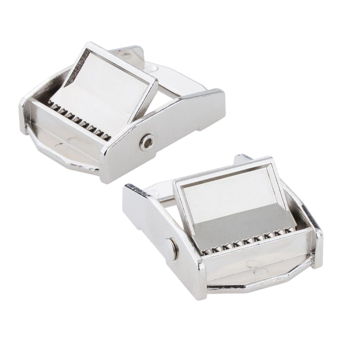 Heavy Kayak Webbing Buckle Adjustable Ladder Lock For Silver 2pcs