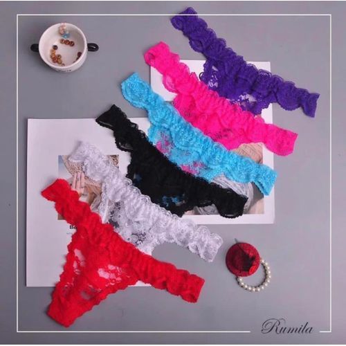 G-string Thong Ladies Underwear Pants(cotton Lace) 6pcs