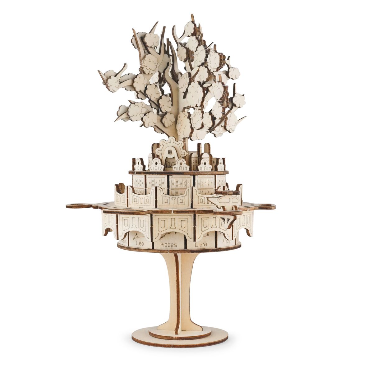 3D Wooden Puzzle Music Box Mechanical Model Kits DIY
