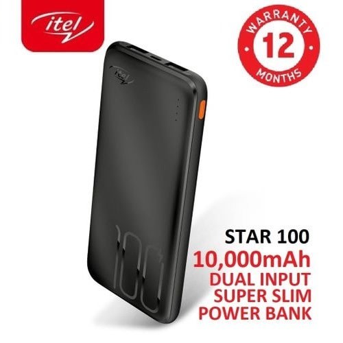 Itel Power Bank + Free Fast Charger -10000mAh