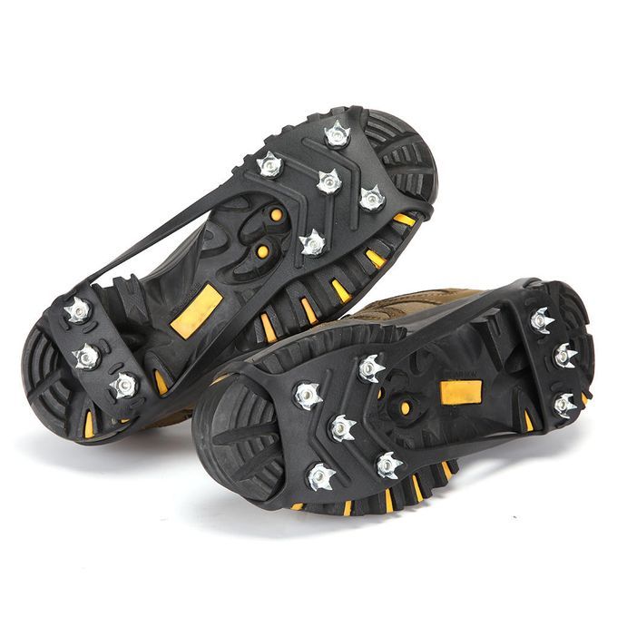 1 Pair Shoe Ice Cleats 8Teeth For Walk On Ice Snow And Freezing Mud